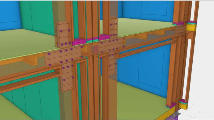 Image from Parhus gallery. Timber Structure building.